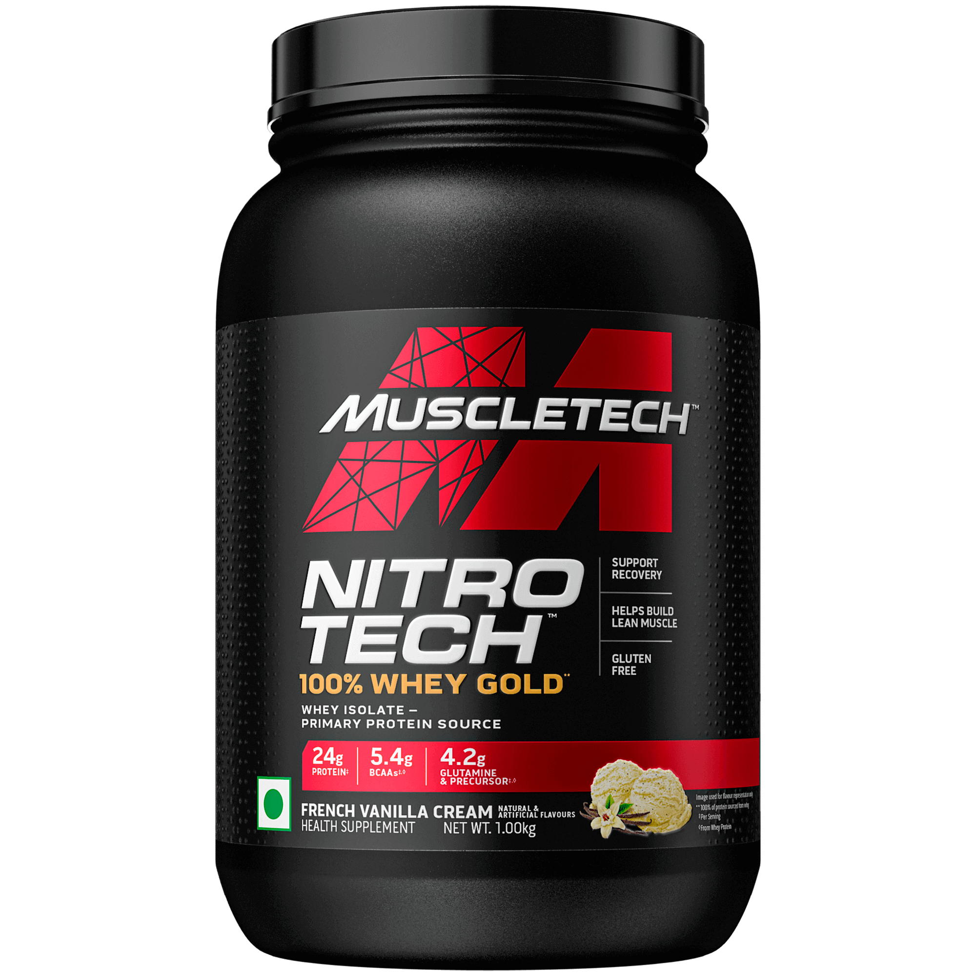 Muscletech nitrotech whey gold french vanilla cream 1kg