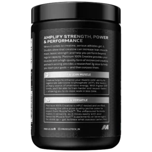 Muscletech platinum 100% creatine unflavoured 250g
