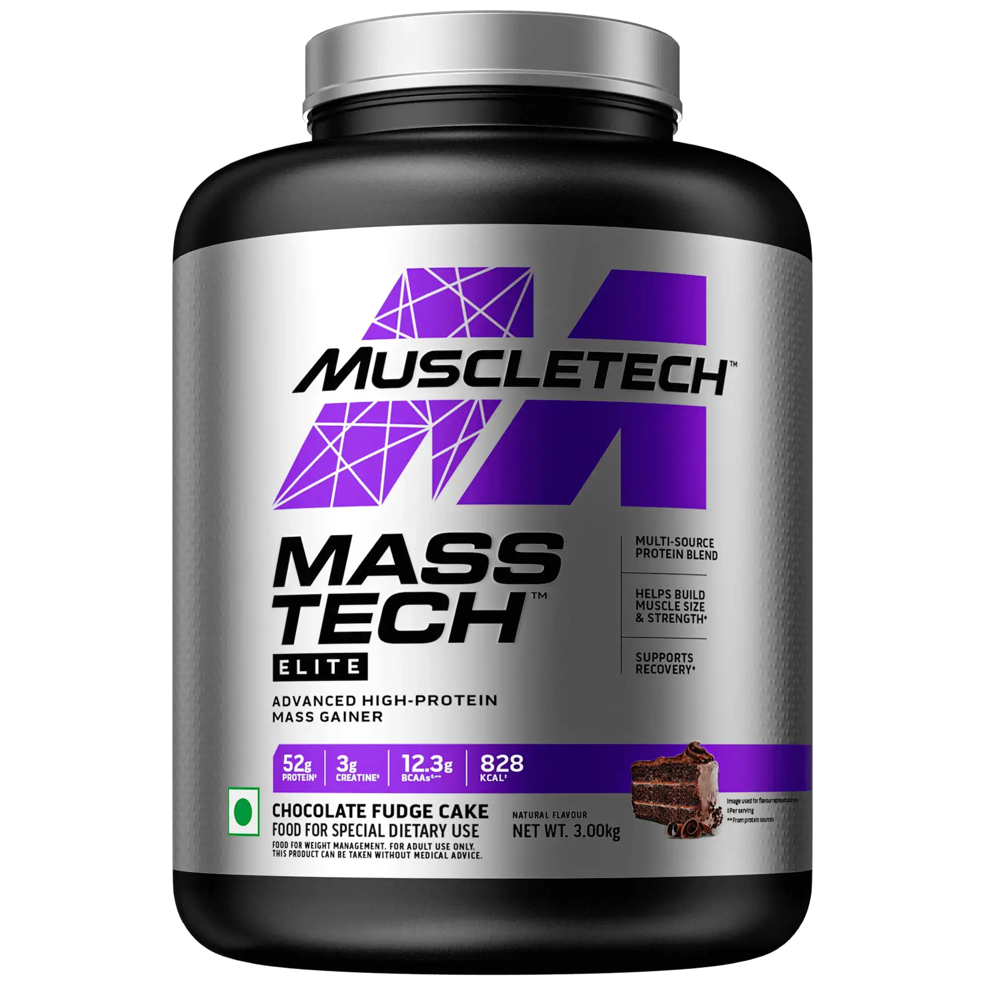 Muscletech mass tech elite chocolate fudge cake 3kg