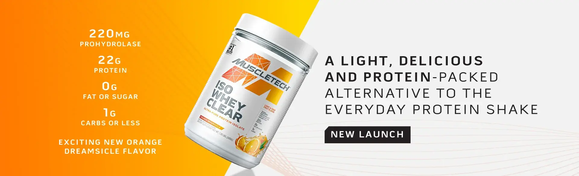 Muscletech Iso Whey Clear Banner