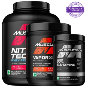 muscletech whey protien + VaporX5 + Glutamine -1
