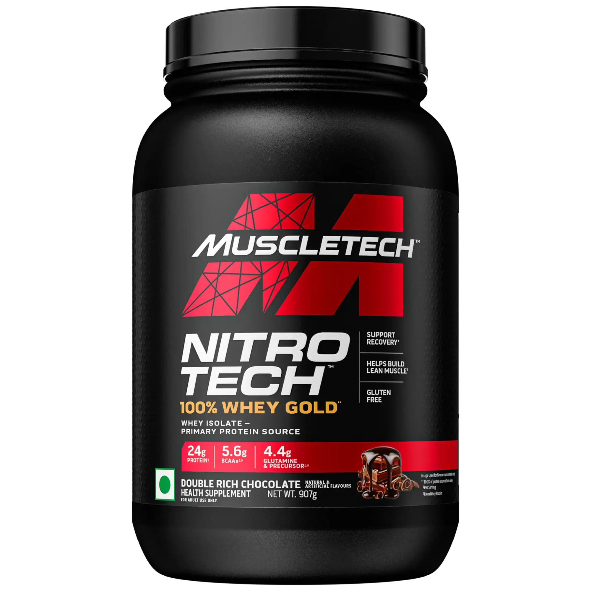 MuscleTech Nitro Tech 100 Whey Gold Protein Isolate