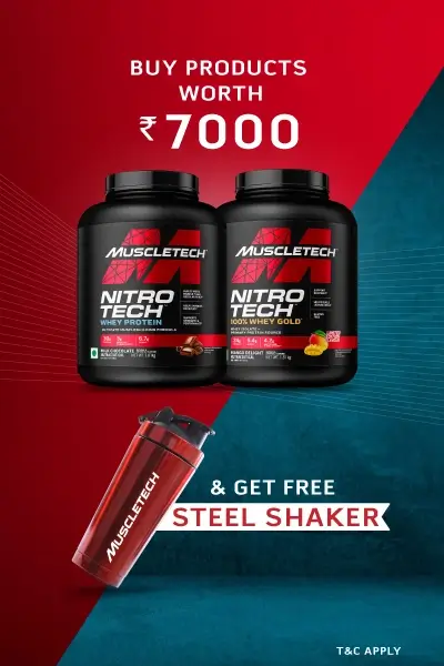 Muscletech Steel Shaker Banner