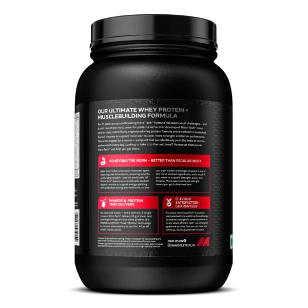 MuscleTech Nitro Tech Whey Protein Powder