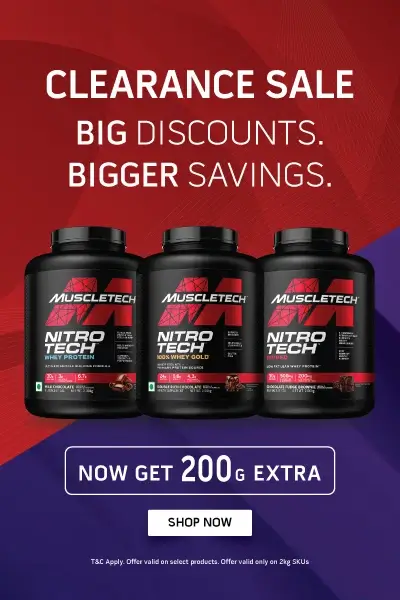 Muscletech Clearance Sale Banner