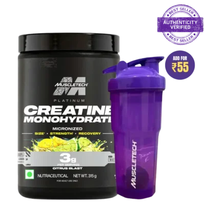 mt platinum creatine citrus blast 315g add for 55 purple shaker 1