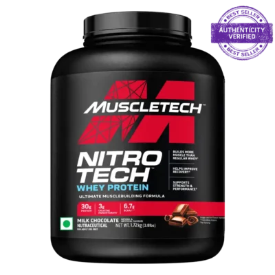 mt nitrotech whey protein milk chocolate 1 72kg 1